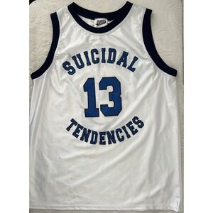 Suicidal Tendencies White Jersey Vintage Men XL VENICE USA Punk Metal Hardcore